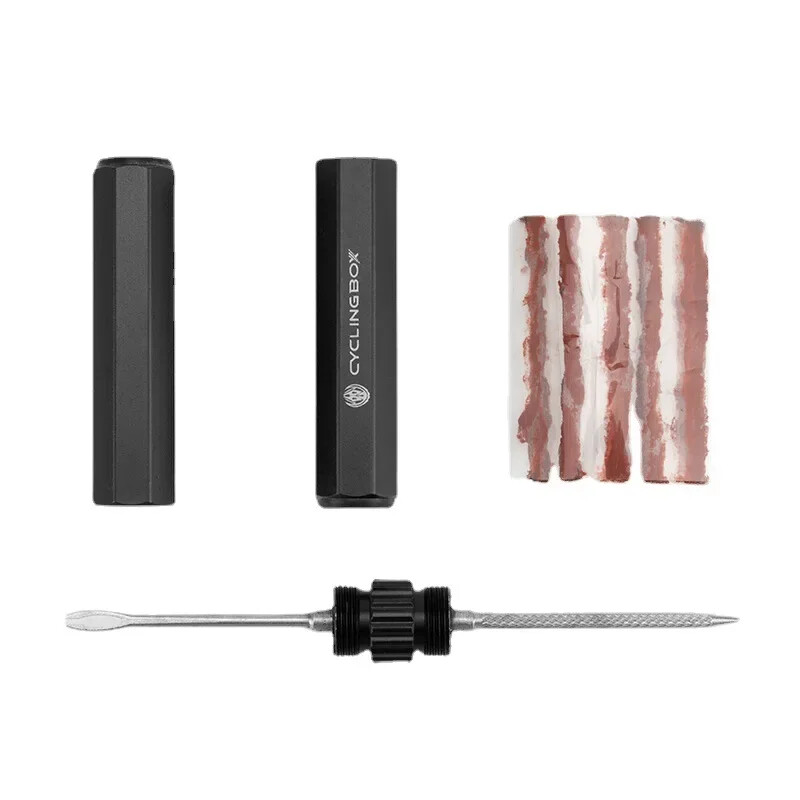 Komplet alata za popravak guma bez zračnica za MTB cestovni bicikl Mini bicikl Probušivanje guma za male bicikle Flat Fix Patch Bušilica Prijenosna guma za brtvljenje