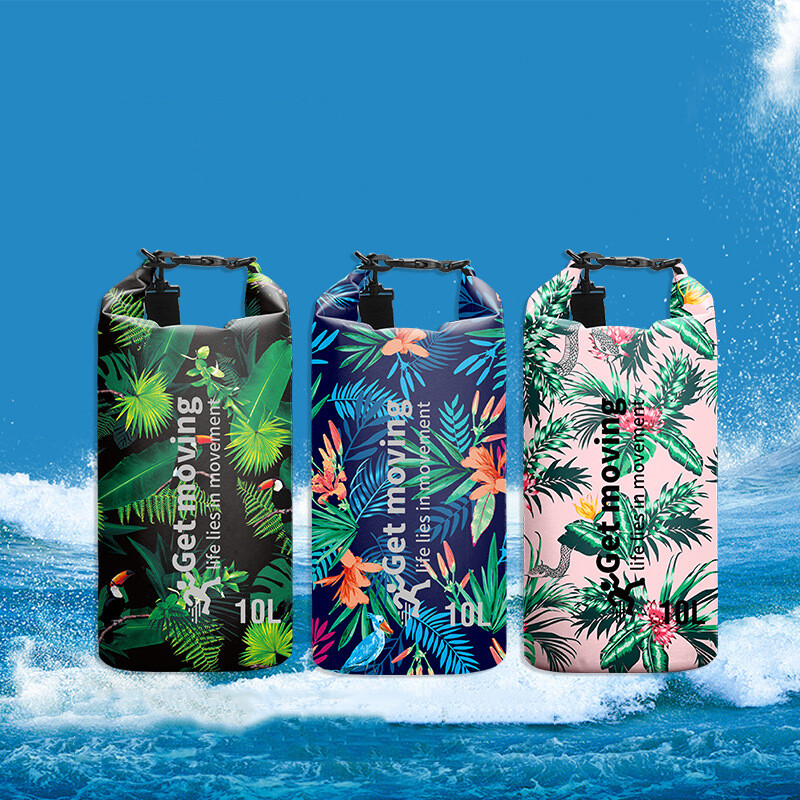 Atsparus vandeniui plaukiojantis sausų krepšys 2/3/5/10/15/20/30 l sausas maišas, suvyniotas, sausa kuprinė, sausa kuprinė, skirta plaustais plaukioti plaukioti baidarėmis