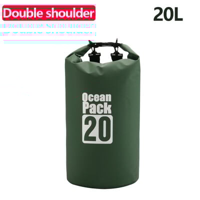 5L-30LPVC tinklinis vandeniui atsparus krepšys, skirtas nardymui, kompresinis laikymas vandeniui atsparus krepšys, sausas krepšys vyrams, moterims, plaukimui plaustais baidarėmis