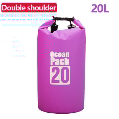 5L-30LPVC tinklinis vandeniui atsparus krepšys, skirtas nardymui, kompresinis laikymas vandeniui atsparus krepšys, sausas krepšys vyrams, moterims, plaukimui plaustais baidarėmis