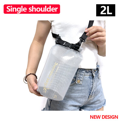 5L-30LPVC tinklinis vandeniui atsparus krepšys, skirtas nardymui, kompresinis laikymas vandeniui atsparus krepšys, sausas krepšys vyrams, moterims, plaukimui plaustais baidarėmis