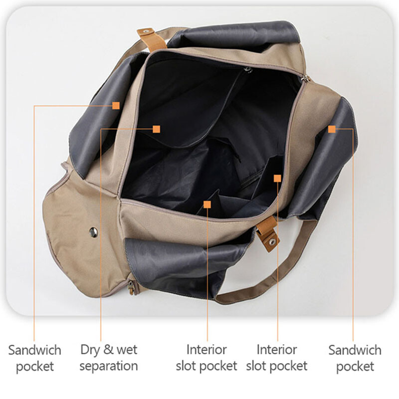 Ženska podloga za prostirku za jogu Torba za teretanu Sportski trening Torba za rame Fitness Ples Putne torbe za pohranu Ženske torbe Suhe mokre torbe Vikend