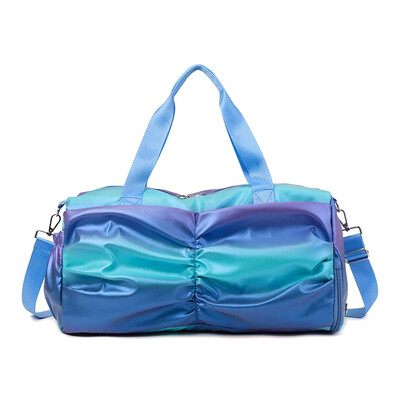 Šarena dugina torba za teretanu Ženske ručne torbe Putovanje Fitnes Sport Djevojke Duffel Joga Cipele Torba za rame Vodootporna Suha Mokra Džep