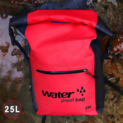 Vodootporan ruksak Vožnja motociklom Sklopiva suha torba Sport na otvorenom Kampiranje Planinarenje Rafting Ronjenje Plivanje Torbe za ribolov 25L