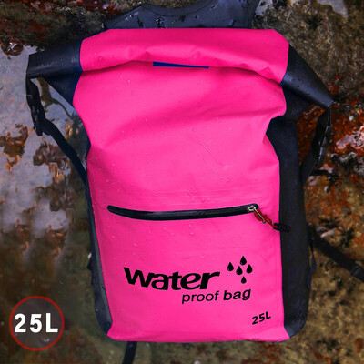 Vodootporan ruksak Vožnja motociklom Sklopiva suha torba Sport na otvorenom Kampiranje Planinarenje Rafting Ronjenje Plivanje Torbe za ribolov 25L
