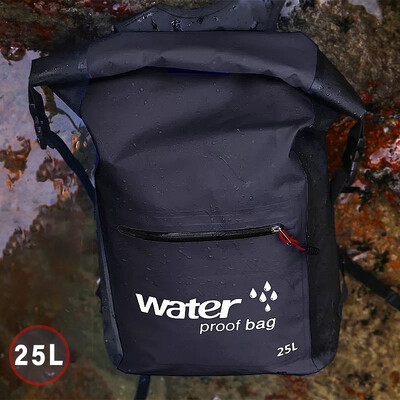 Vodootporan ruksak Vožnja motociklom Sklopiva suha torba Sport na otvorenom Kampiranje Planinarenje Rafting Ronjenje Plivanje Torbe za ribolov 25L