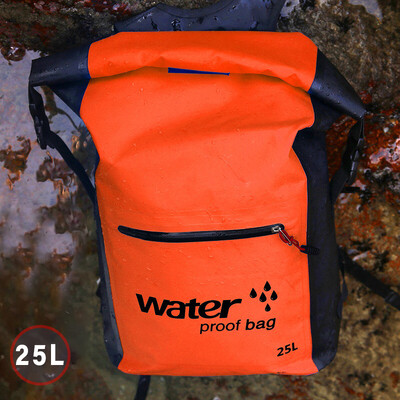 Vodootporan ruksak Vožnja motociklom Sklopiva suha torba Sport na otvorenom Kampiranje Planinarenje Rafting Ronjenje Plivanje Torbe za ribolov 25L