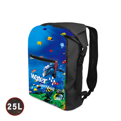 Vodootporan ruksak Vožnja motociklom Sklopiva suha torba Sport na otvorenom Kampiranje Planinarenje Rafting Ronjenje Plivanje Torbe za ribolov 25L