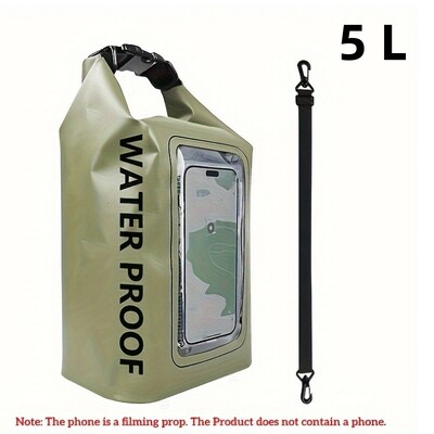 2/5L Dry Bag Zaslon osjetljiv na dodir Vodootporne torbe Za Treking Drifting Rafting Surfanje Kajak Sportske torbe na otvorenom Oprema za kampiranje