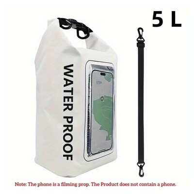 2/5L Dry Bag Zaslon osjetljiv na dodir Vodootporne torbe Za Treking Drifting Rafting Surfanje Kajak Sportske torbe na otvorenom Oprema za kampiranje