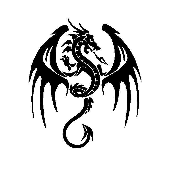 Zmaj Dinosaur Naljepnica za automobil Vanjska trgovina Naljepnica za prozore Životinjsko staklo AL1564