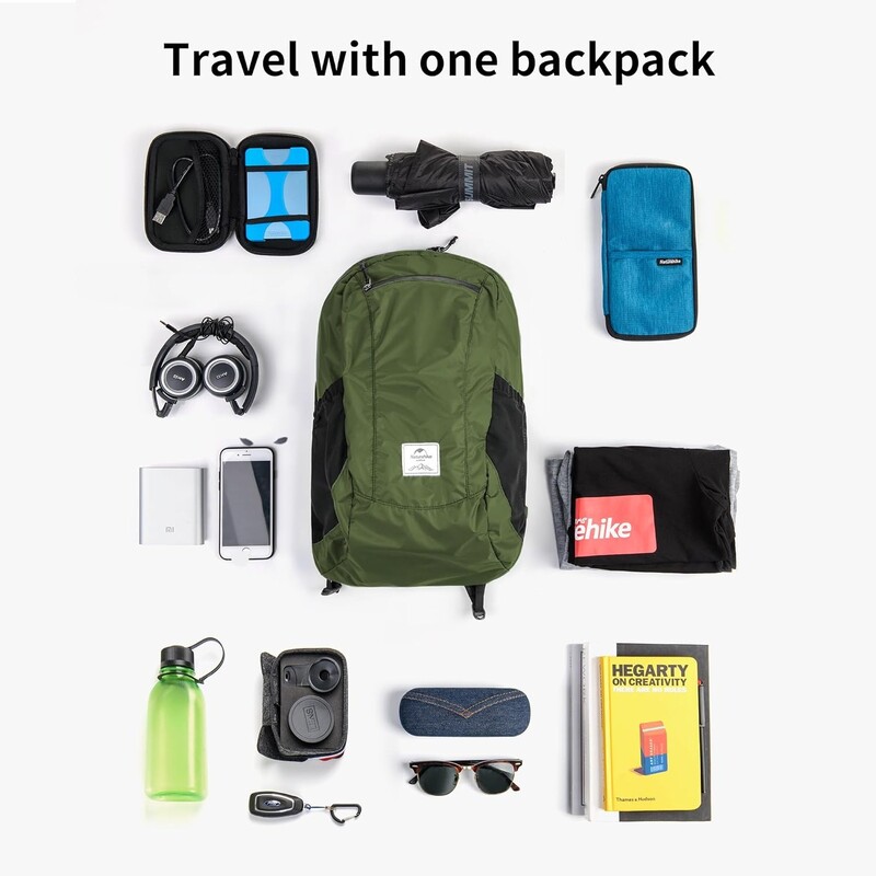 Naturehike ruksak 22L ultralaki vanjski vodootporan sklopivi ruksak za muškarce žene kampiranje planinarenje torba za rame velikog kapaciteta