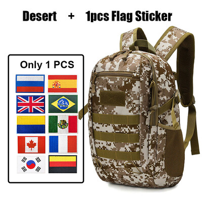 Oulylan Mali taktički ruksak Muški vanjski vodootporne putne torbe Kampiranje Ribolov Lovački ruksaci Black Mochila