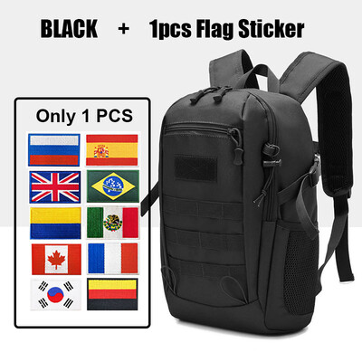 Oulylan Mali taktički ruksak Muški vanjski vodootporne putne torbe Kampiranje Ribolov Lovački ruksaci Black Mochila