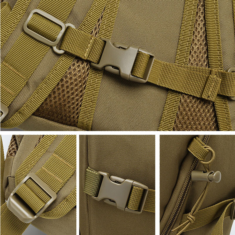 Oulylan Mali taktički ruksak Muški vanjski vodootporne putne torbe Kampiranje Ribolov Lovački ruksaci Black Mochila