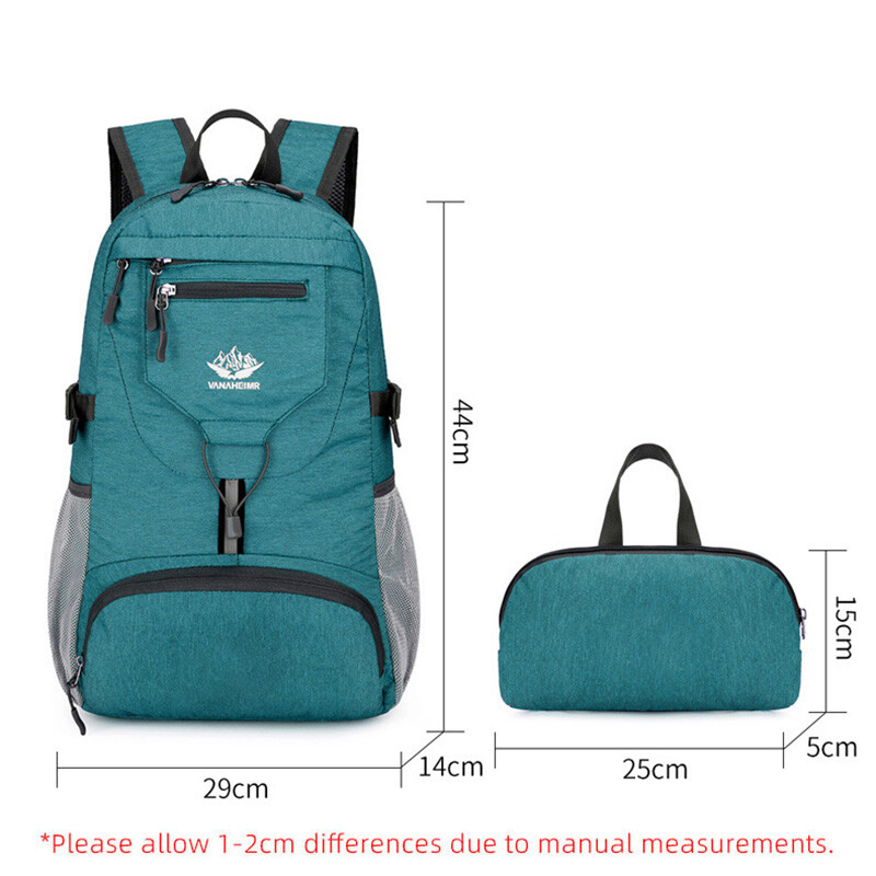 Sklopivi ruksak za kampiranje, putna torba za muškarce, žene, prijenosna ultralagana vanjska ruksak za sportove na otvorenom, planinarenje, dnevni ruksak za planinarenje, torba za planinarenje