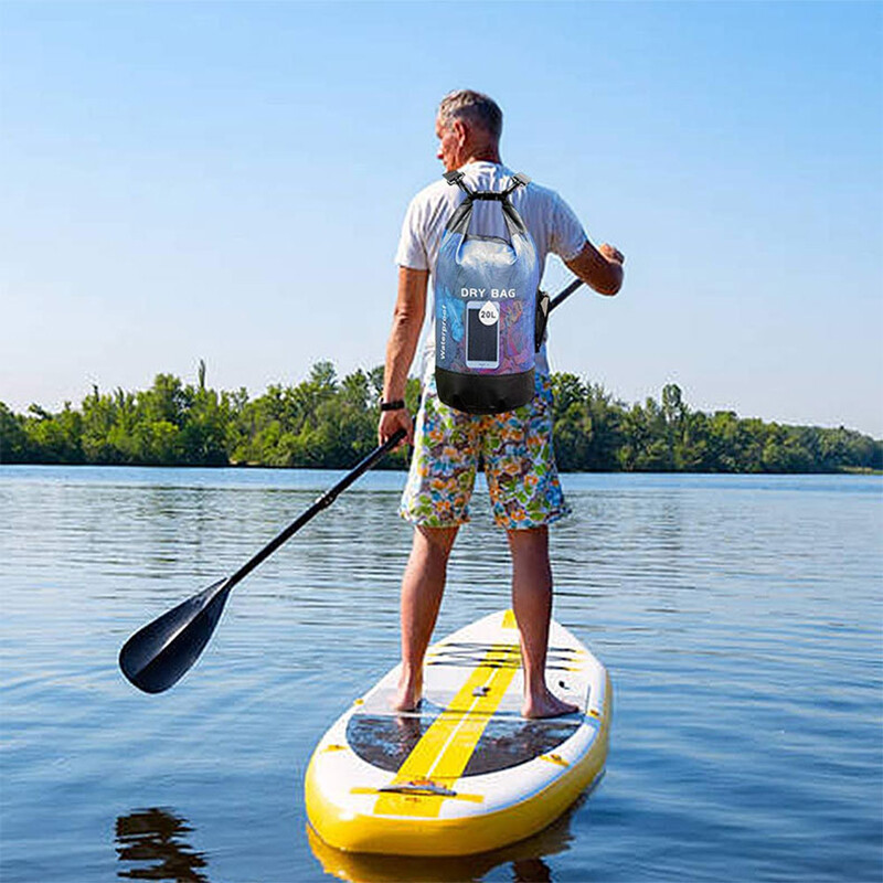 Vodootporna suha torba 10L 20L torbica za pohranu za plivanje Trekking Rafting Vožnja čamcem Kajak Rafting Drybags Ruksak XD117Y