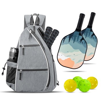 Спортна раница Pickleball Rackets Преносима тенис регулируема чанта Pickleball Paddle Bag Racquetball Pickleball Bag Мъже Жени