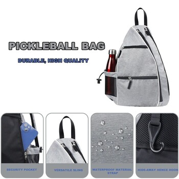 Спортна раница Pickleball Rackets Преносима тенис регулируема чанта Pickleball Paddle Bag Racquetball Pickleball Bag Мъже Жени