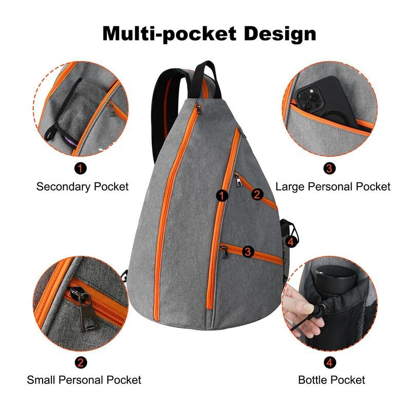 Hole Ball torba za reket Hole Ball reket torba za jedno rame, dizajn s prednjim neklizajućim patentnim zatvaračem Ruksak za teniske rekete