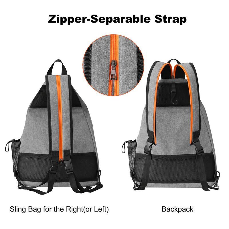 Hole Ball torba za reket Hole Ball reket torba za jedno rame, dizajn s prednjim neklizajućim patentnim zatvaračem Ruksak za teniske rekete