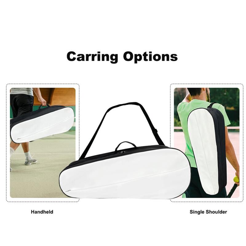 Taška na tenisové rakety 10L z PU kože, veľké kryty na tenisové rakety, taška na bedmintonové rakety, kryt na tenisové rakety pre začiatočníkov.