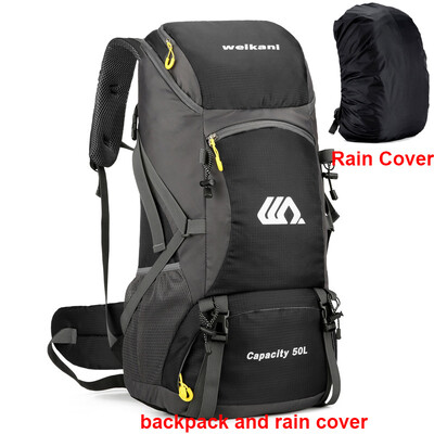 50L ruksak za kampiranje, putna torba za muškarce, veliki ruksak za planinarenje, turistički ruksak, vodootporna torba za sportove na otvorenom, penjanje, planinarenje