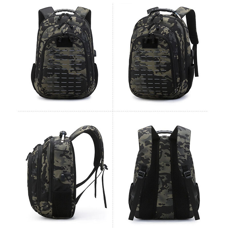 Oulylan 20-35L najlonski materijal, prozirni taktički ruksak, laserski izrezana unutrašnjost s reflektirajućom pločom za kućni outsourcing