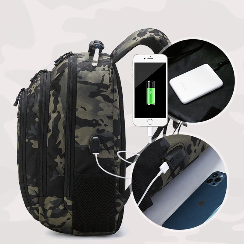 Oulylan 20-35L najlonski materijal, prozirni taktički ruksak, laserski izrezana unutrašnjost s reflektirajućom pločom za kućni outsourcing