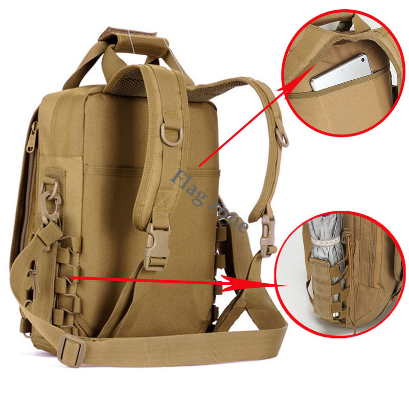 Vodootporni taktički ruksak, višenamjenski Molle Molle ruksak, planinarski paket tableta, muška torba za ribolov, muška maskirna torba