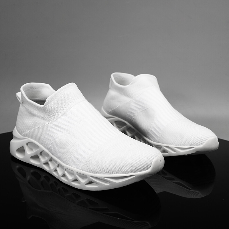 Výpredaj módnych modrých bežeckých topánok pre mužov a ženy, letných priedušných ponožiek, topánok, tenisiek, pánskych nazúvacích športových topánok, veľkej veľkosti 48