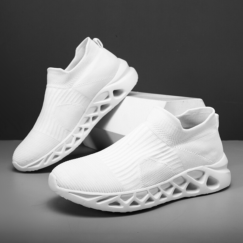 Výpredaj módnych modrých bežeckých topánok pre mužov a ženy, letných priedušných ponožiek, topánok, tenisiek, pánskych nazúvacích športových topánok, veľkej veľkosti 48