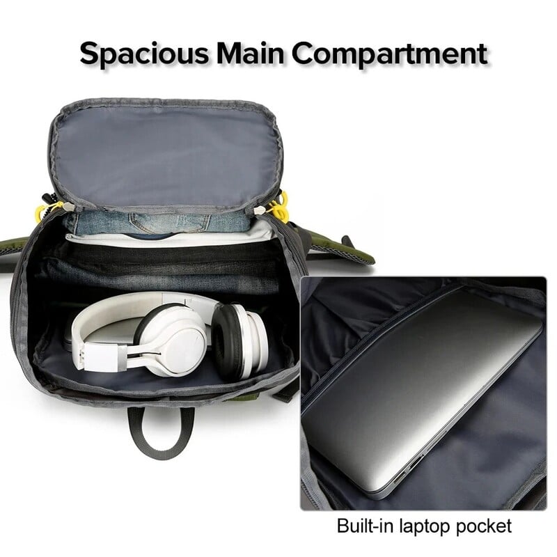 Višenamjenski ruksak za planinarenje visokog kapaciteta, muška torba za putni ruksak za sport na otvorenom, ženska ruksak od 50 l za planinarenje, penjanje i pecanje