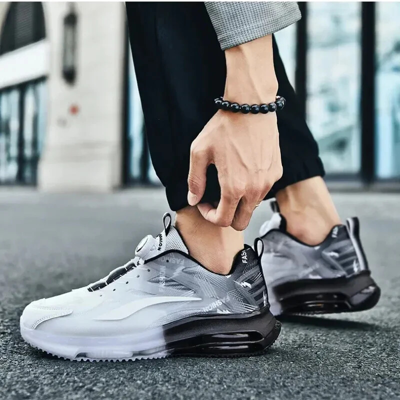 Muške tenisice Čizme za trčanje Modna sportska obuća za trčanje na otvorenom Mrežasta prozračna obuća Crna obuća za košare Muška velika obuća