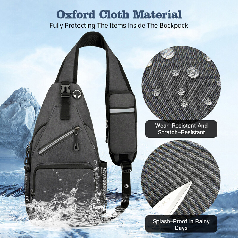 Τσάντα Sling Crossbody Τσάντες Fanny Packs για άνδρες Γυναικεία Τσάντα ώμου Πεζοπορία Daypack Υπαίθρια Ταξίδι αναψυχής Fresh Shoulder Bag