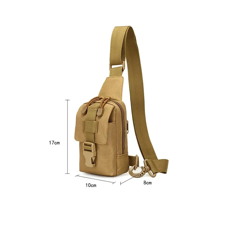 Taktická náprsná taška, trekingový batoh, športová taška, taška cez rameno, crossbody batoh, útočné puzdro na turistiku, cyklistiku a kempovanie