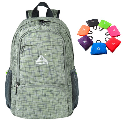 PLAYKING Sklopivi ruksak otporan na kišu Ultralaka školska torba Lagana torba za putovanja na otvorenom Sportsko planinarenje Gym Mochila torbe za kampiranje
