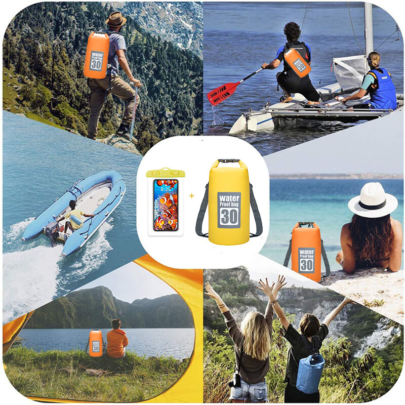 30L PVC vodootporna ruksak Drybag torba za vanjsko planinarenje suha torba za putovanje ronilački brod ocean torba za rame torba za plivanje torba za rijeku