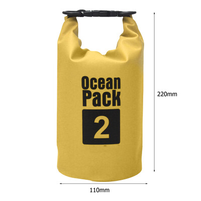 2L 3L 5L 10L 15L Αδιάβροχη Dry Bag Πτυσσόμενη τσάντα κολύμβησης παραλίας Πακέτο αποθήκευσης καγιάκ Rafting River Trekking Πλωτός σάκος νερού