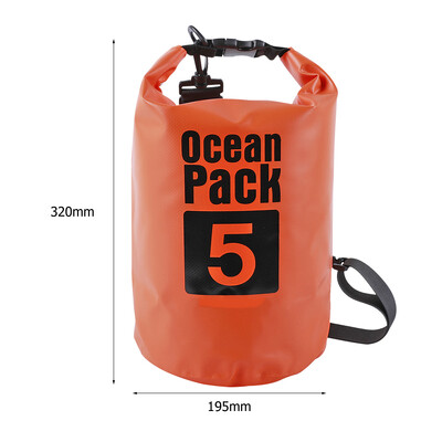 2L 3L 5L 10L 15L Αδιάβροχη Dry Bag Πτυσσόμενη τσάντα κολύμβησης παραλίας Πακέτο αποθήκευσης καγιάκ Rafting River Trekking Πλωτός σάκος νερού