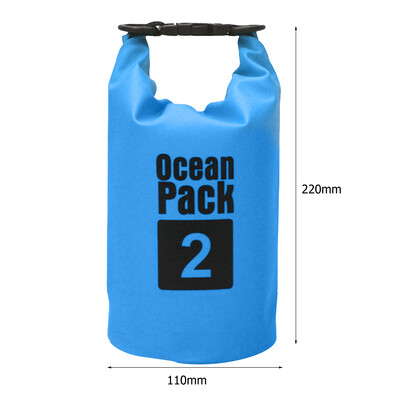 2L 3L 5L 10L 15L Αδιάβροχη Dry Bag Πτυσσόμενη τσάντα κολύμβησης παραλίας Πακέτο αποθήκευσης καγιάκ Rafting River Trekking Πλωτός σάκος νερού