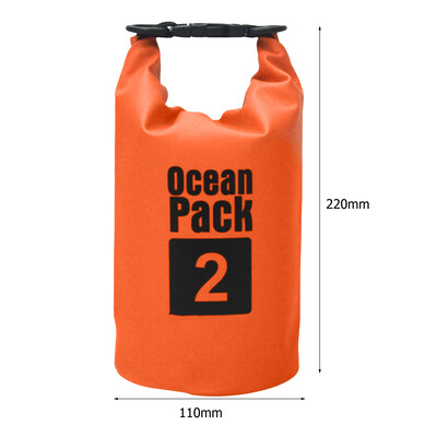 2L 3L 5L 10L 15L Αδιάβροχη Dry Bag Πτυσσόμενη τσάντα κολύμβησης παραλίας Πακέτο αποθήκευσης καγιάκ Rafting River Trekking Πλωτός σάκος νερού