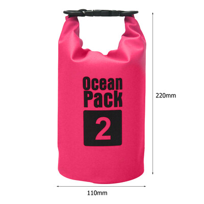 2L 3L 5L 10L 15L Αδιάβροχη Dry Bag Πτυσσόμενη τσάντα κολύμβησης παραλίας Πακέτο αποθήκευσης καγιάκ Rafting River Trekking Πλωτός σάκος νερού