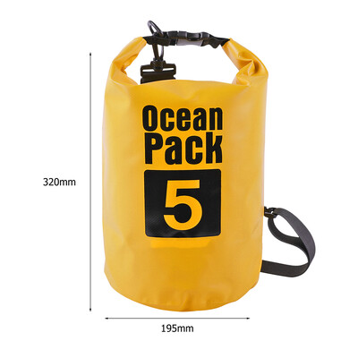 2L 3L 5L 10L 15L Αδιάβροχη Dry Bag Πτυσσόμενη τσάντα κολύμβησης παραλίας Πακέτο αποθήκευσης καγιάκ Rafting River Trekking Πλωτός σάκος νερού