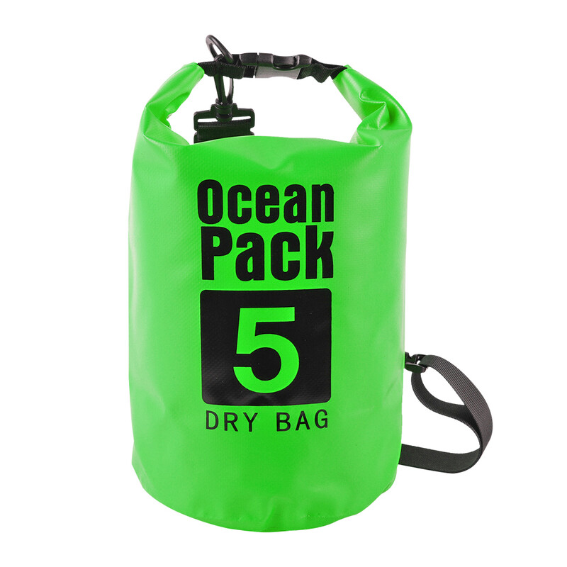 2L 3L 5L 10L 15L Αδιάβροχη Dry Bag Πτυσσόμενη τσάντα κολύμβησης παραλίας Πακέτο αποθήκευσης καγιάκ Rafting River Trekking Πλωτός σάκος νερού