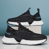 Modne muške lagane tenisice za trčanje na otvorenom Prozračne tenisice Vulkanizirane cipele za slobodno vrijeme Mrežaste udobne tenisice