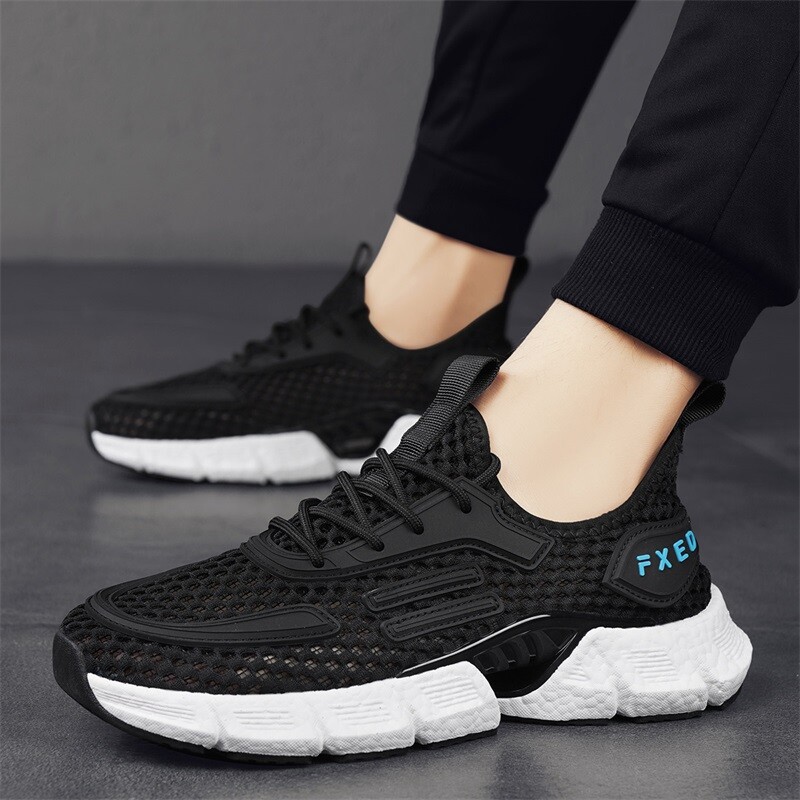 Modne muške lagane tenisice za trčanje na otvorenom Prozračne tenisice Vulkanizirane cipele za slobodno vrijeme Mrežaste udobne tenisice