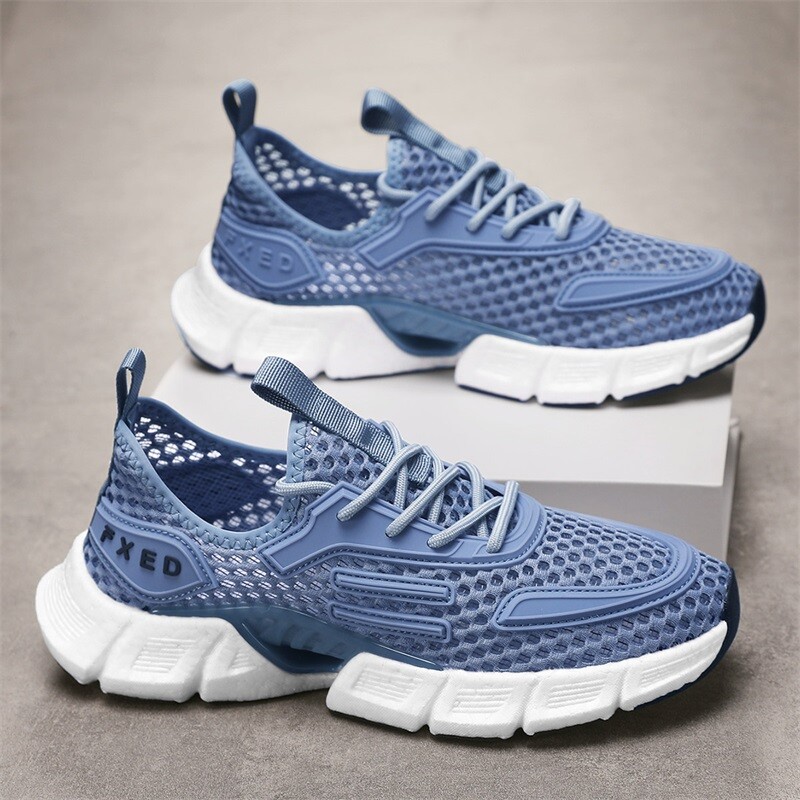 Modne muške lagane tenisice za trčanje na otvorenom Prozračne tenisice Vulkanizirane cipele za slobodno vrijeme Mrežaste udobne tenisice