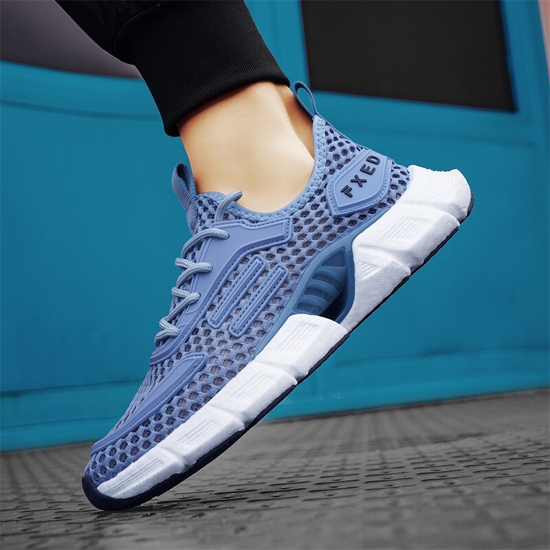 Modne muške lagane tenisice za trčanje na otvorenom Prozračne tenisice Vulkanizirane cipele za slobodno vrijeme Mrežaste udobne tenisice