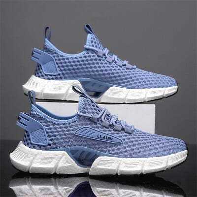 Modne muške lagane tenisice za trčanje Prozračne tenisice Vulkanizirane cipele za slobodno vrijeme Mrežaste udobne tenisice za van